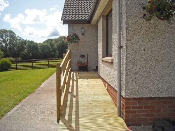 Hardwood Ramp Installation in Niles