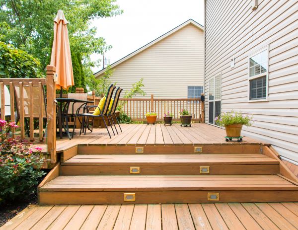 Wooden Patio Installation in Niles