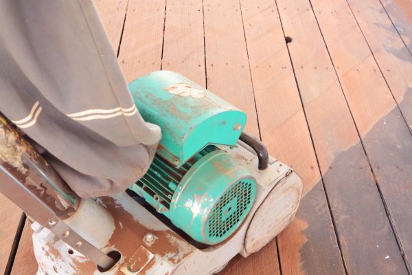 Cedar Deck Sanding in Niles